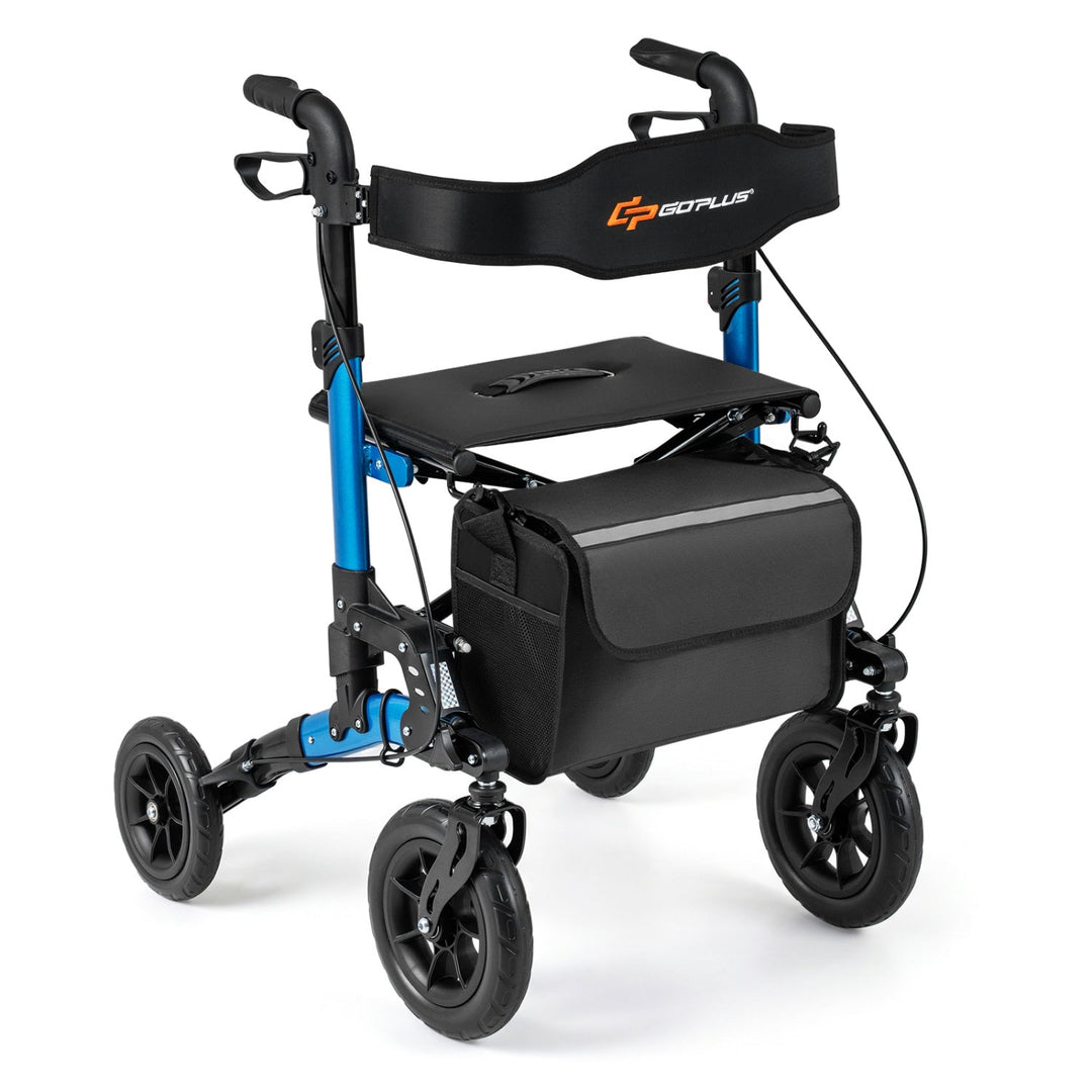 Rollator Walker for Seniors Folding Rolling Walker with Seat