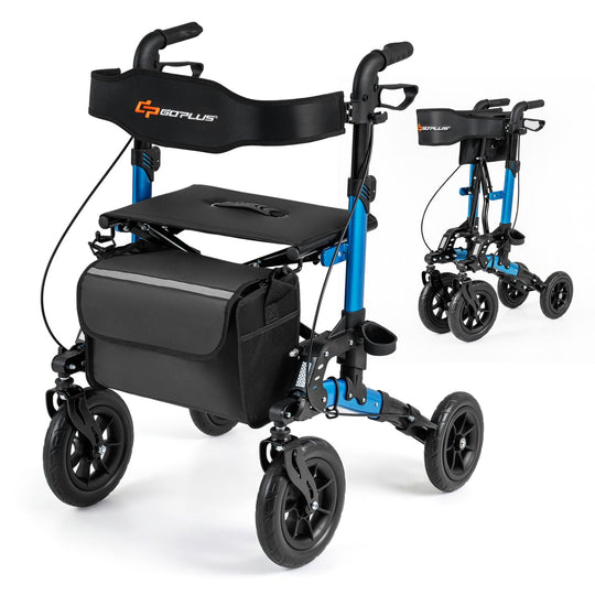 Rollator Walker for Seniors Folding Rolling Walker with Seat
