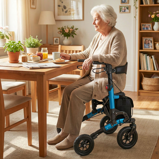 Rollator Walker for Seniors Folding Rolling Walker with Seat