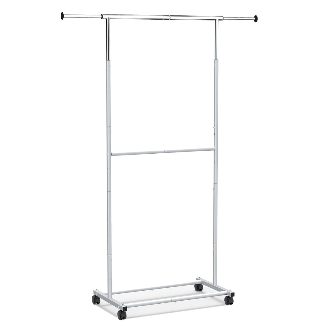 Rolling Clothes Rack Double