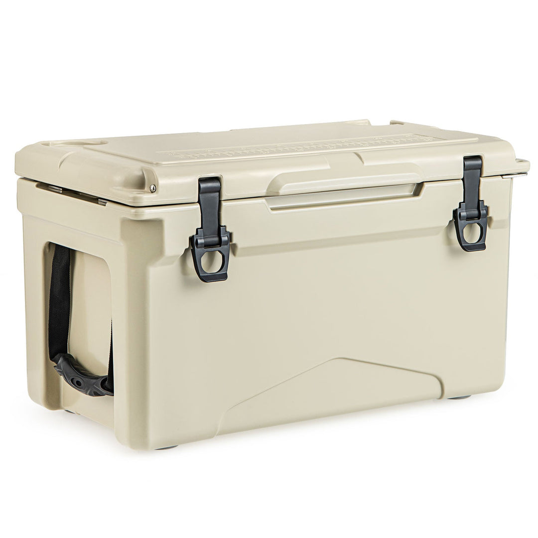Rotomolded Cooler with Integrated Cup Holders and Bottle Opener