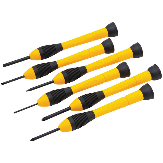 STANLEY 6-Piece Precision Screwdriver Set with Storage Case