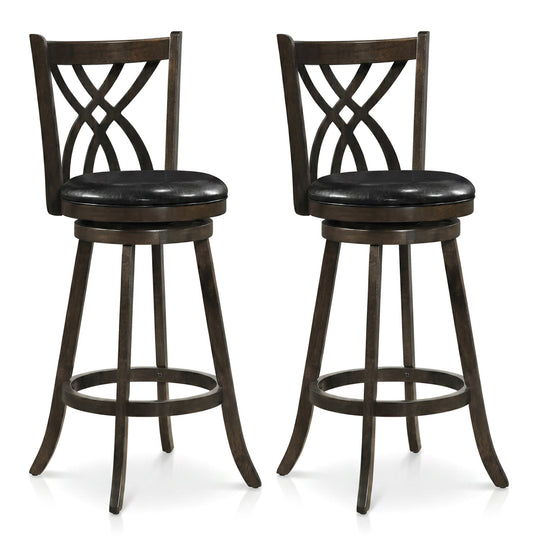Counter Height Swivel Bar Stools Set of 2 - 29 Inch