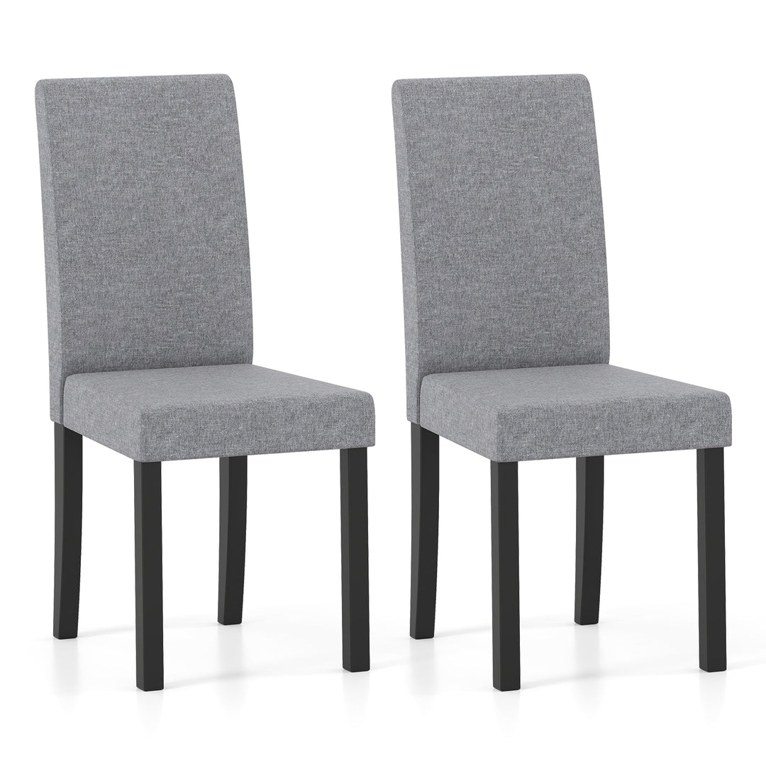 Set of 2 Dining Chair Mid-Century Modern Fabric Upholstered Parson Chairs