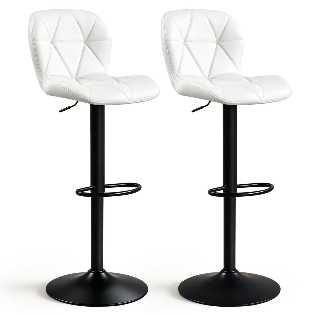 Swivel Bar Stools Set of 2 with Adjustable Height