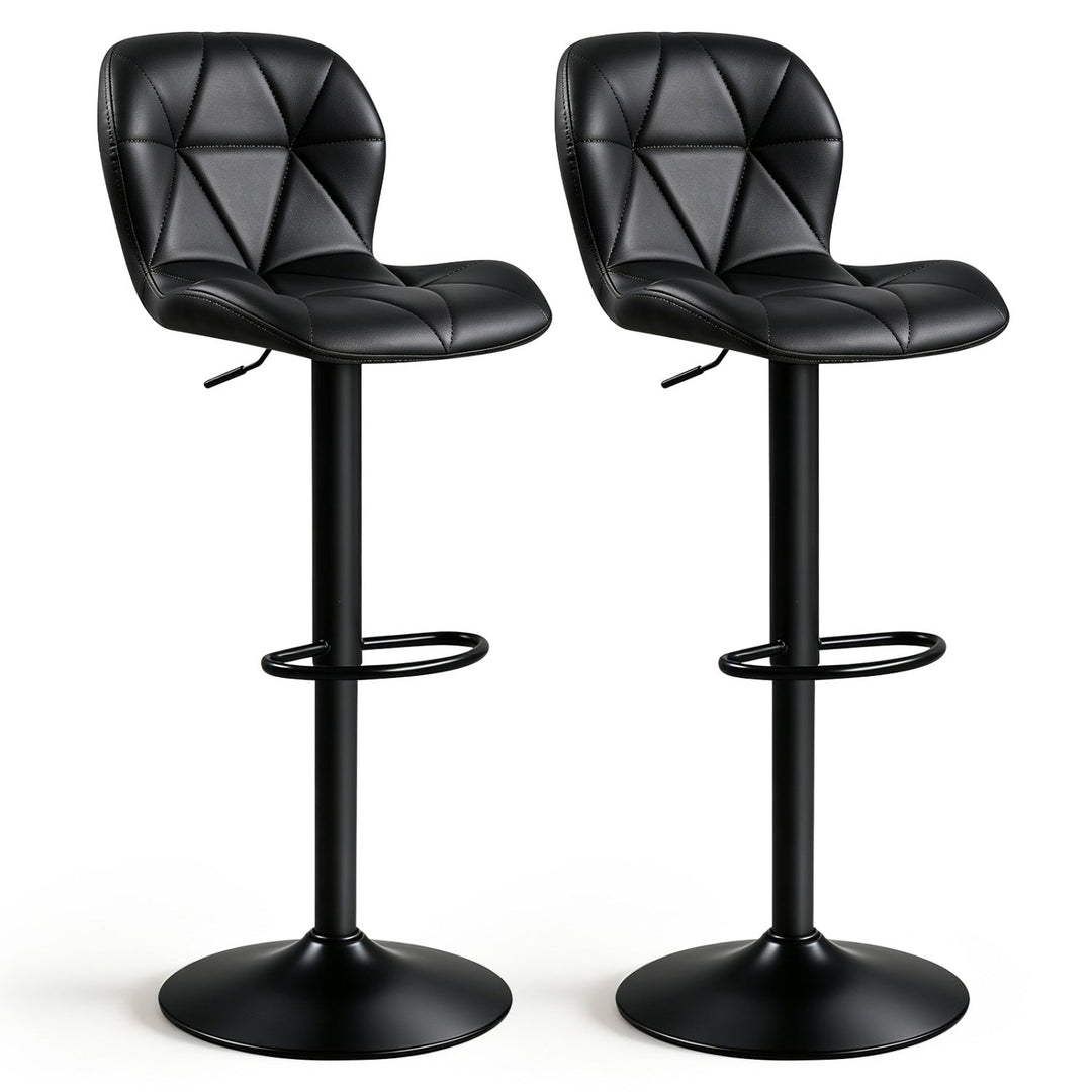 Swivel Bar Stools Set of 2 with Adjustable Height