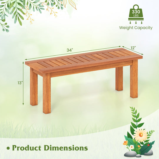 Wooden Plant Stand Set of 2 - Solid Shorea Hardwood