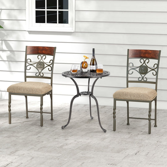 Dining Chairs Set of 4 with Cushioned Seats and High Back