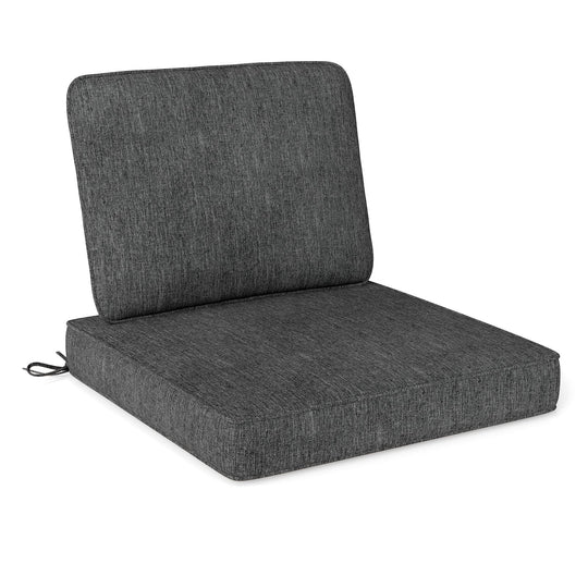 Set of 4 Outdoor Patio Cushion Set with Removable Covers
