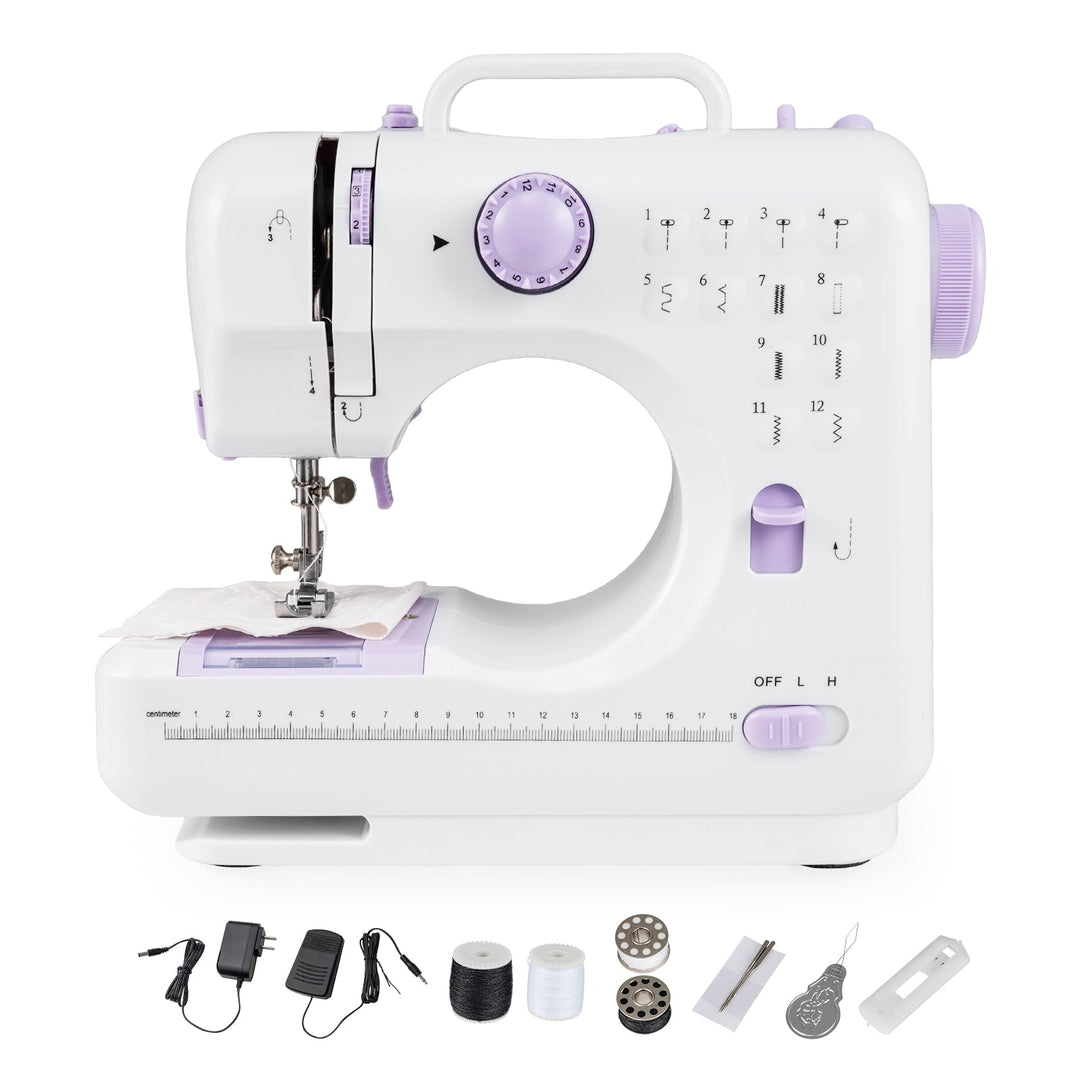 Sewing Machine for Beginners Mini Sewing Machine with 12 Built-in Stitches