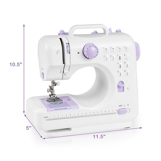 Sewing Machine for Beginners Mini Sewing Machine with 12 Built-in Stitches