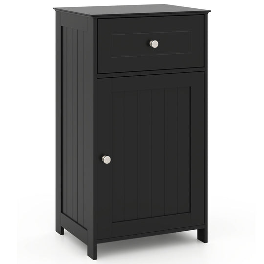 Single Door Bathroom Cabinet with Adjustable Shelf and Drawer
