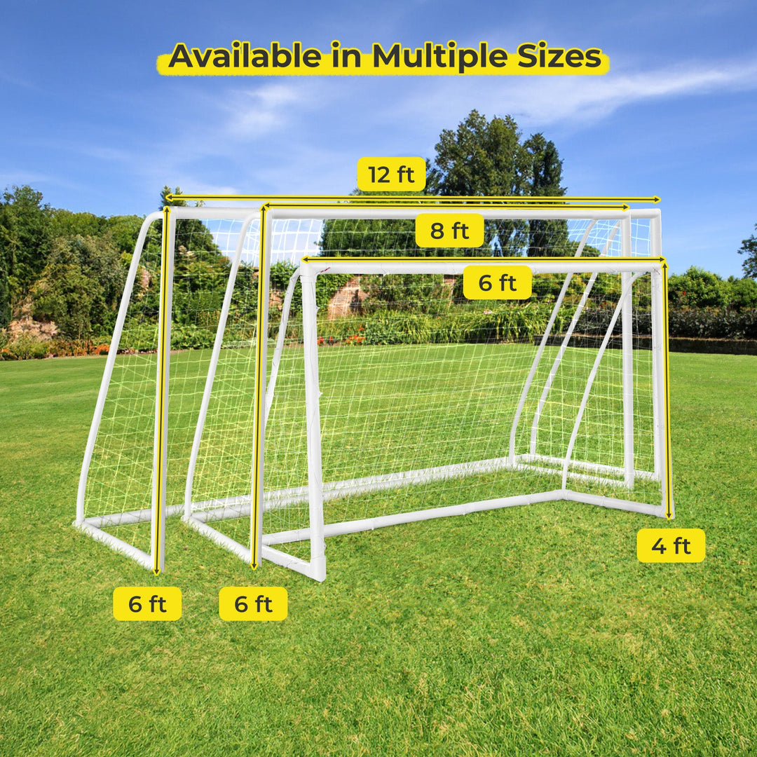 8' x 6' Soccer Goal with Ground Stakes and Soccer Cones