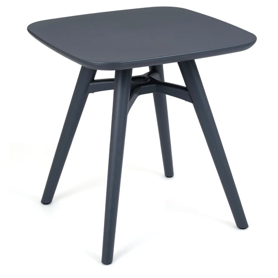 Square Outdoor Dining Table All-Weather Plastic Patio Bistro Table for 4