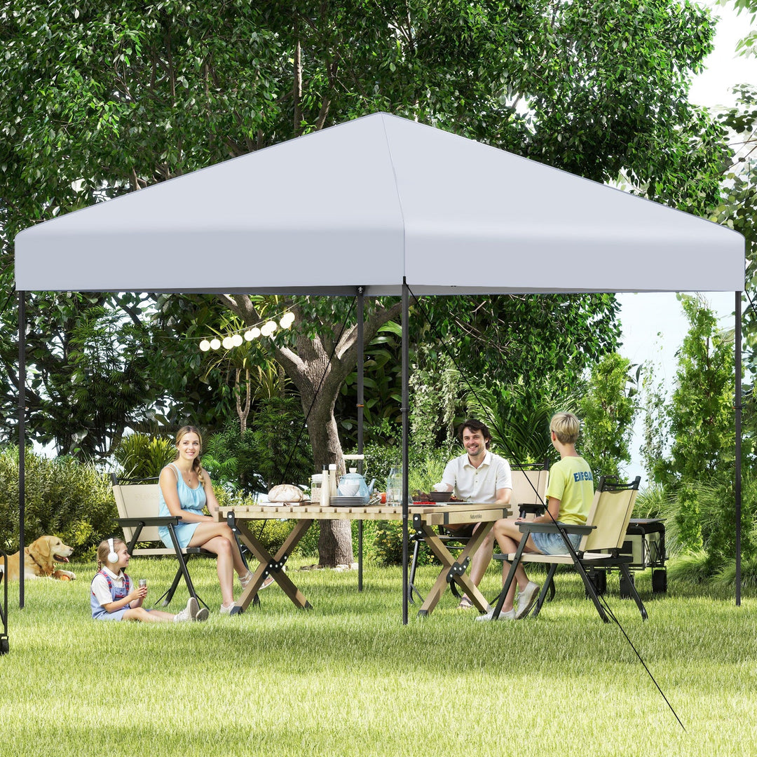 10 X 10 Feet Pop up Canopy Tent with Portable Carrying Bag and 8 Stakes