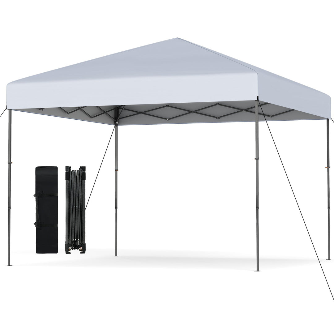 10 X 10 Feet Pop up Canopy Tent with Portable Carrying Bag and 8 Stakes