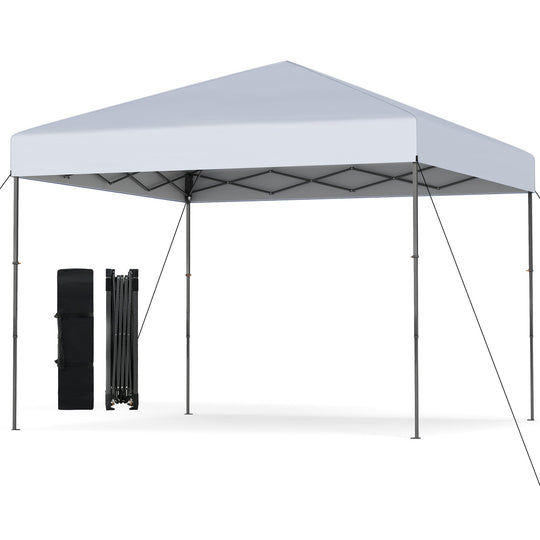 10 X 10 Feet Pop up Canopy Tent with Portable Carrying Bag and 8 Stakes