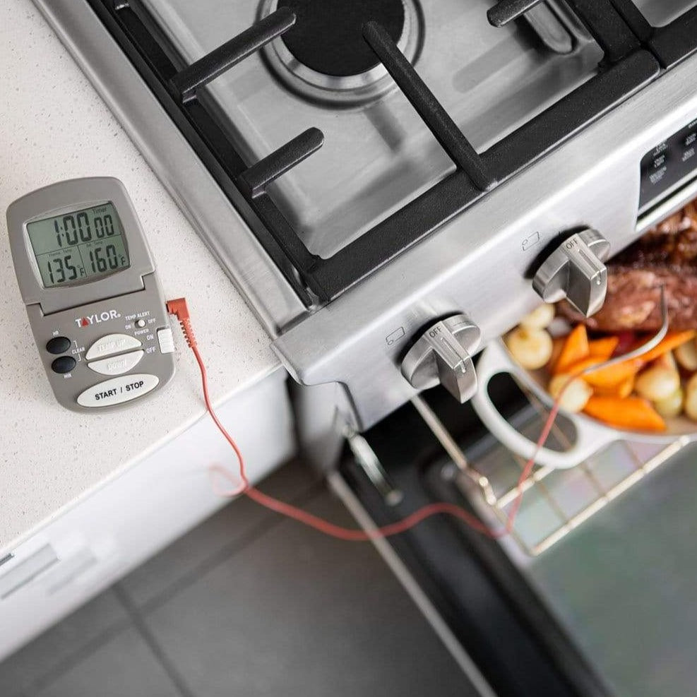Taylor Digital Cooking Thermometer & Timer with Wired Probe - view 4