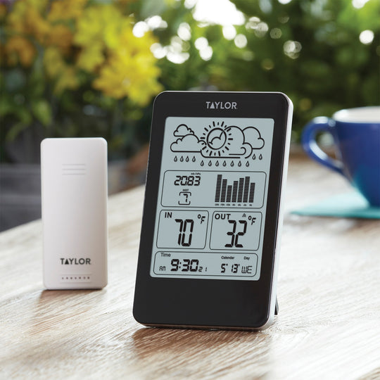 Taylor Wireless Indoor/Outdoor Thermometer with Barometer & Timer - view 4