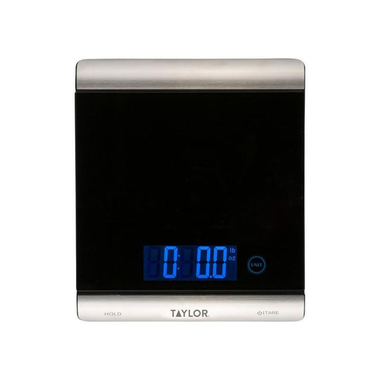 Taylor High-Capacity Digital Kitchen Scale with Glass Platform, 33 Lb. - view 5