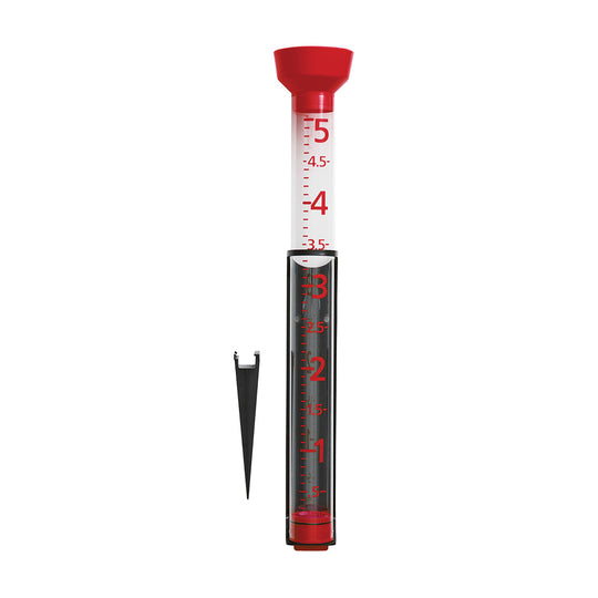 Taylor Jumbo Jr. Easy-to-View 5-In. Rain Gauge with Mounting Bracket