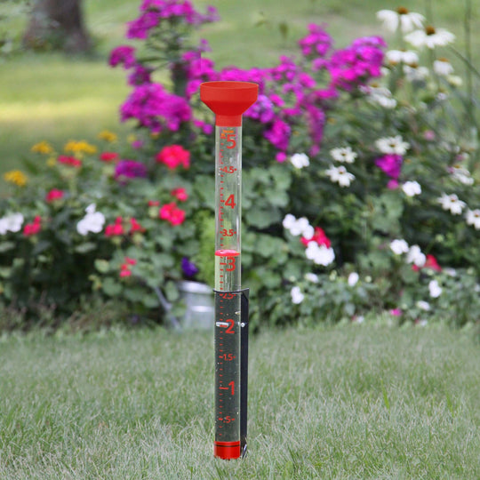 Taylor Jumbo Jr. Easy-to-View 5-In. Rain Gauge with Mounting Bracket - view 6