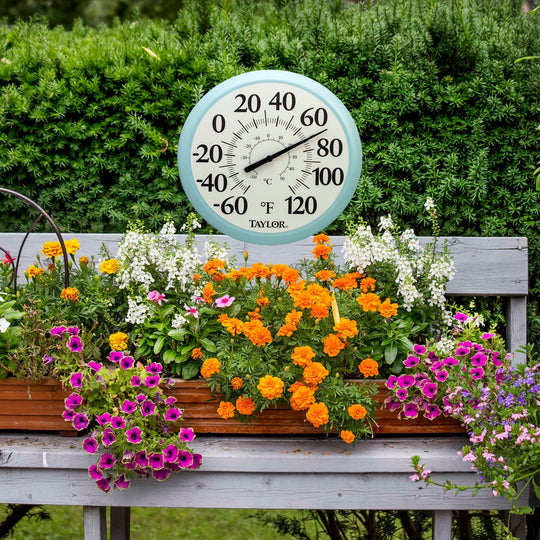 Taylor Big & Bold 13.25-In. Dial Outdoor Thermometer, Black - view 11
