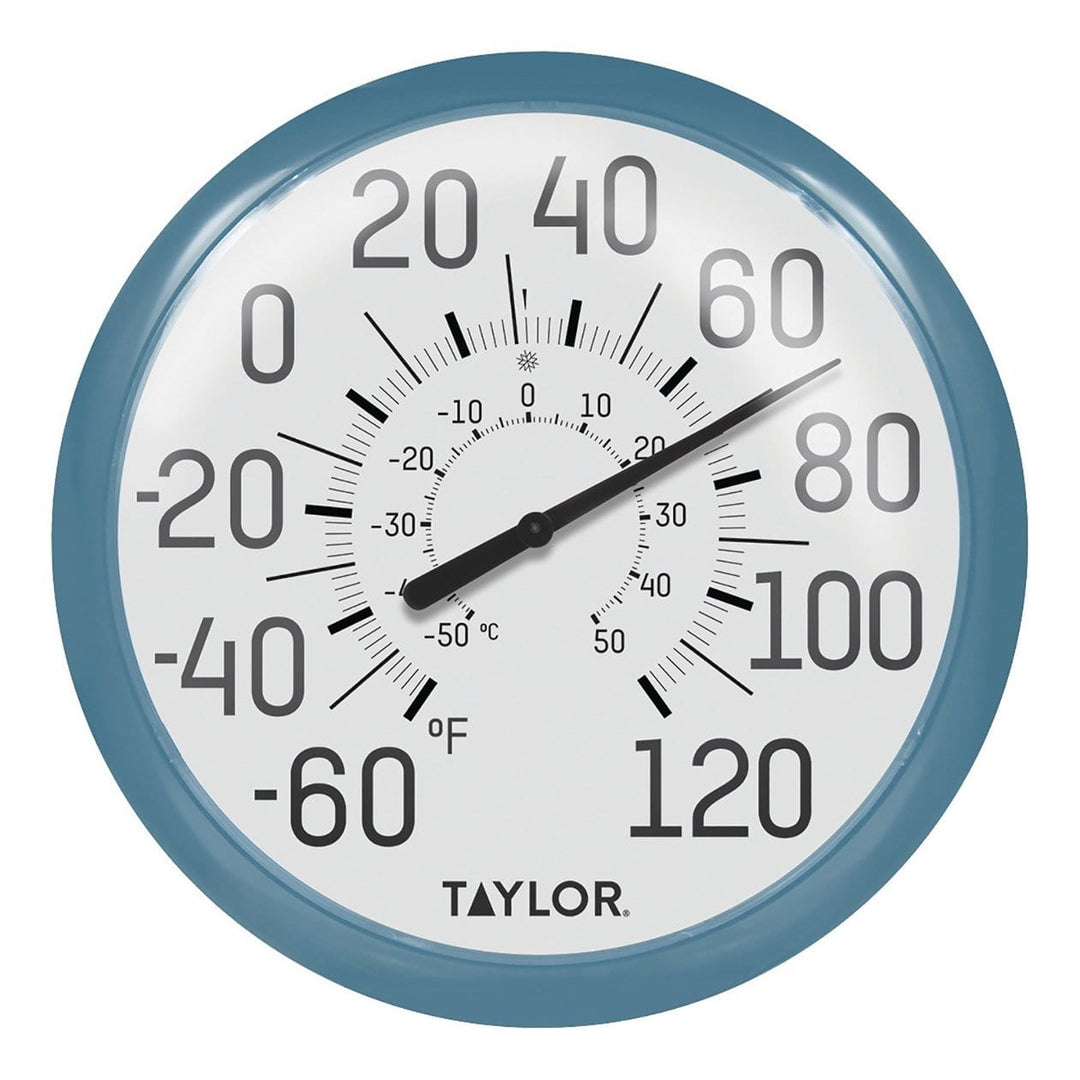 Taylor Big & Bold 13.25-In. Dial Outdoor Thermometer, Black - view 7