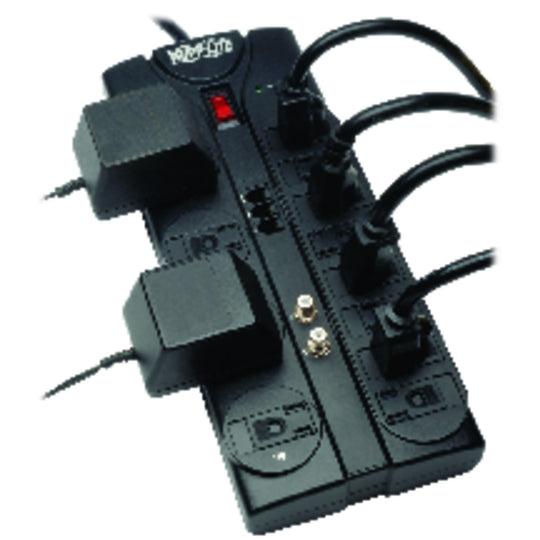 Tripp Lite by Eaton Protect It! 12-Outlet Surge Protector with Coax & Telephone Protection, 2,880 Joules, 8-Ft. Cord - view 7
