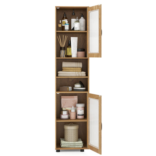 Tall Bathroom Storage Cabinet 67 Inches Freestanding Storage Organizer