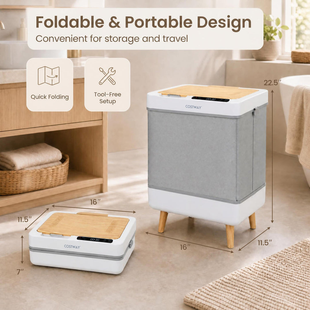 Foldable Towel Warmer Bucket with Auto Shut-Off - 9.5 Gallon