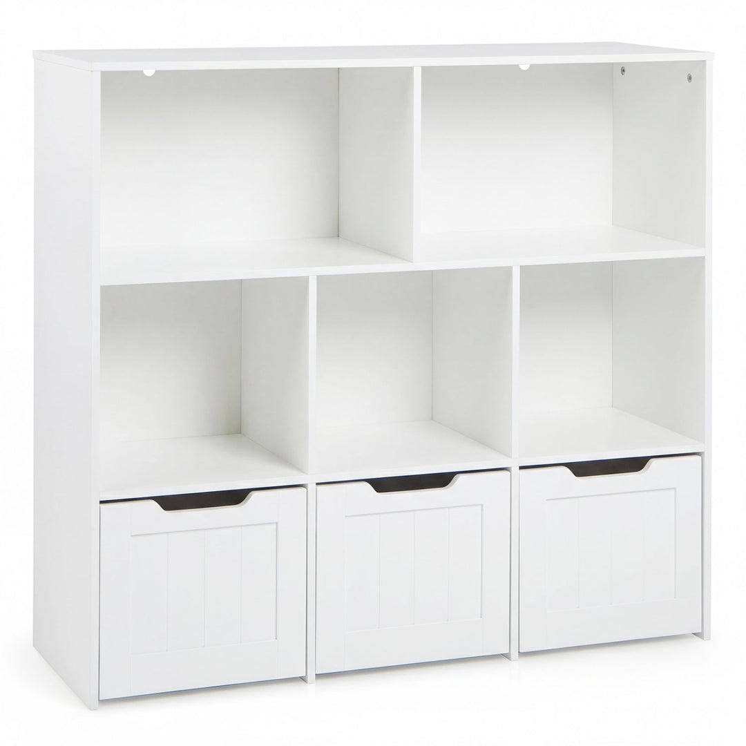 Kids Storage Organizer with 3 Drawers and 5 Cubbies