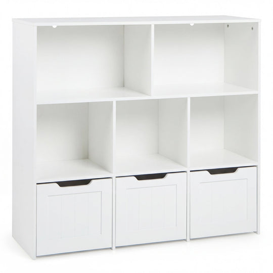 Kids Storage Organizer with 3 Drawers and 5 Cubbies