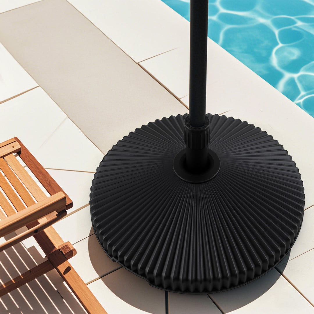 Outdoor Umbrella Base with Shell Texture - Water & Sand Fill