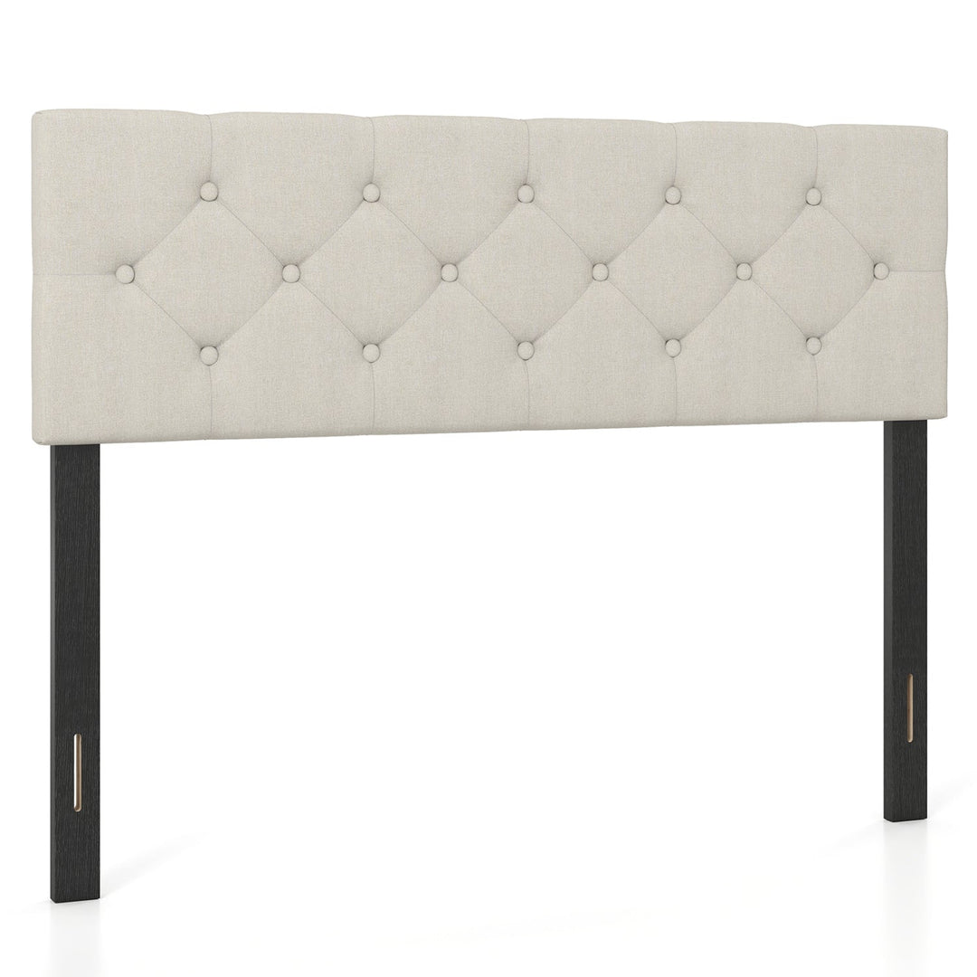 Upholstered Tufted Headboard Queen/Full Size with Adjustable Legs