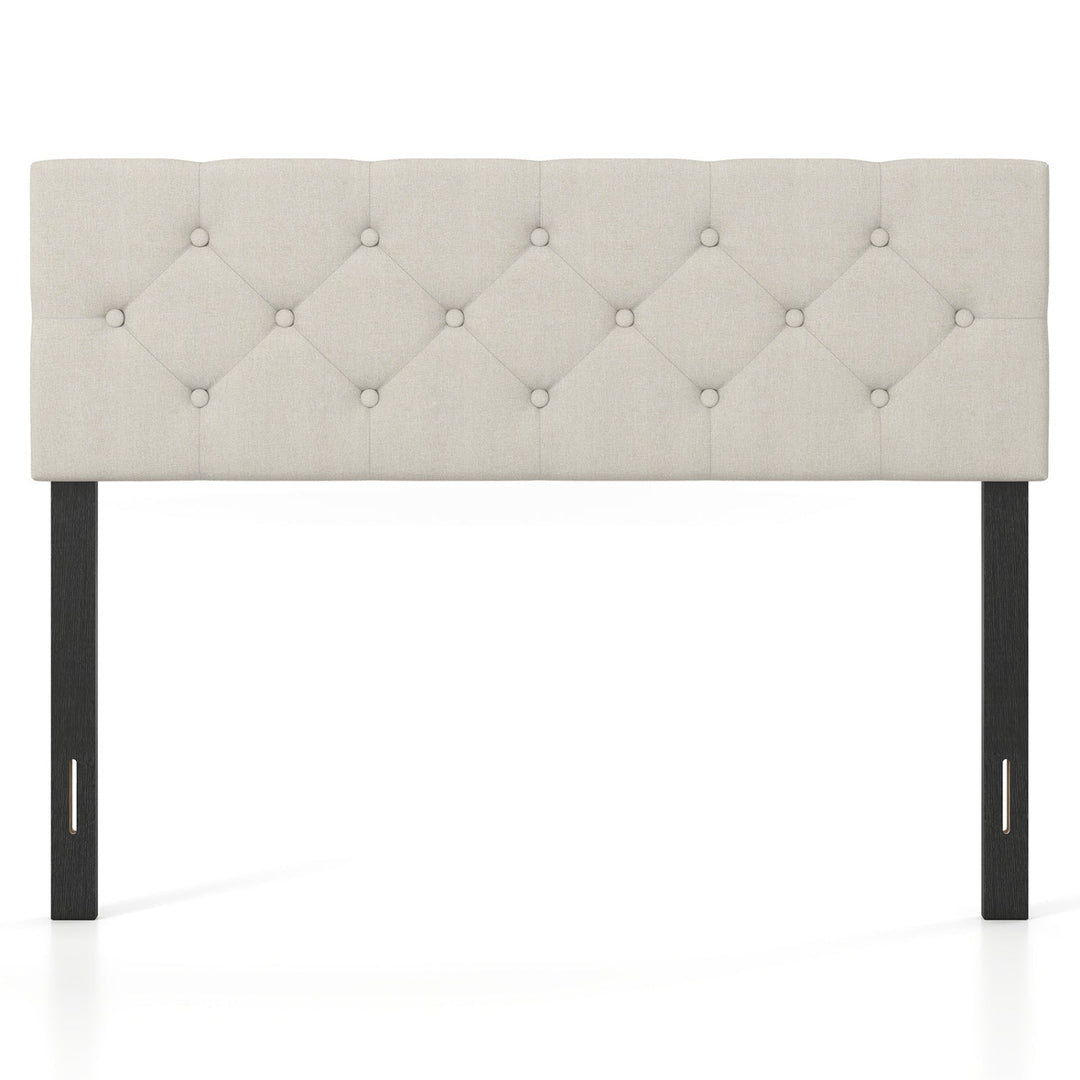 Upholstered Tufted Headboard Queen/Full Size with Adjustable Legs