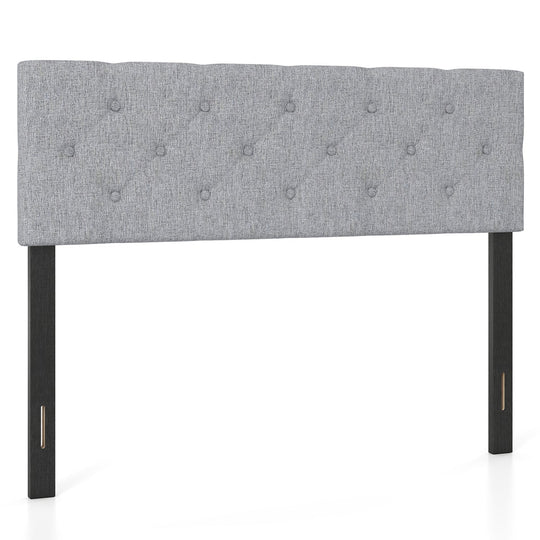 Upholstered Tufted Headboard Queen/Full Size with Adjustable Legs