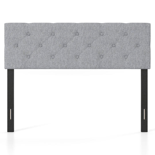 Upholstered Tufted Headboard Queen/Full Size with Adjustable Legs