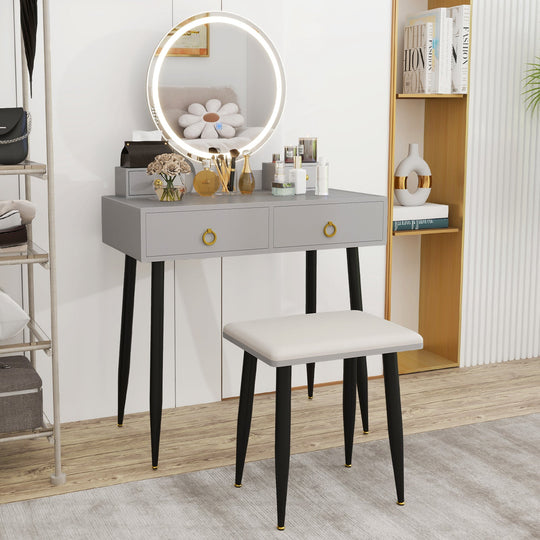 Vanity Table Set with Mirror