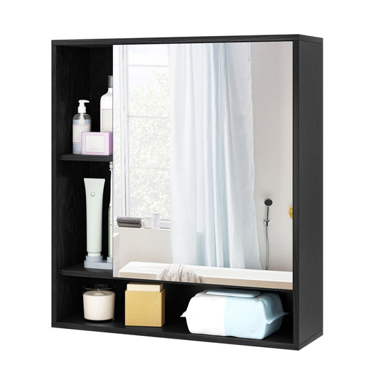 Wall Mounted Bathroom Cabinet with Mirror Single Door