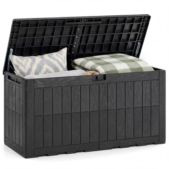 100 Gallon Outdoor Deck Box with Lockable Lid