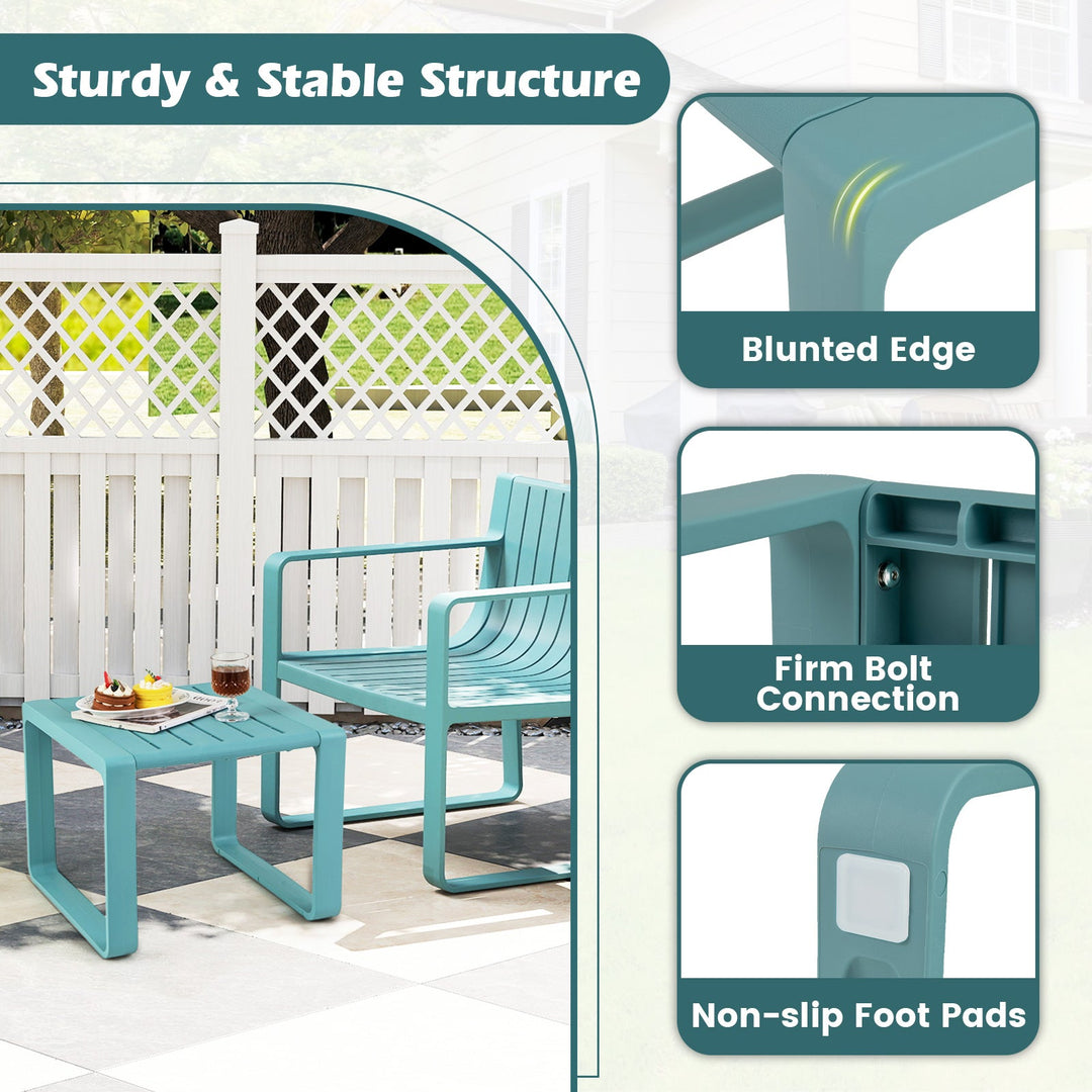 Weather Resistant Adirondack Outdoor Side Table Set of 2