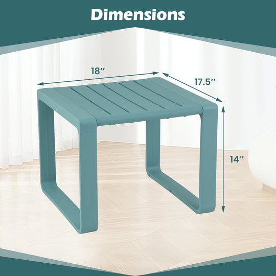 Weather Resistant Adirondack Outdoor Side Table Set of 2