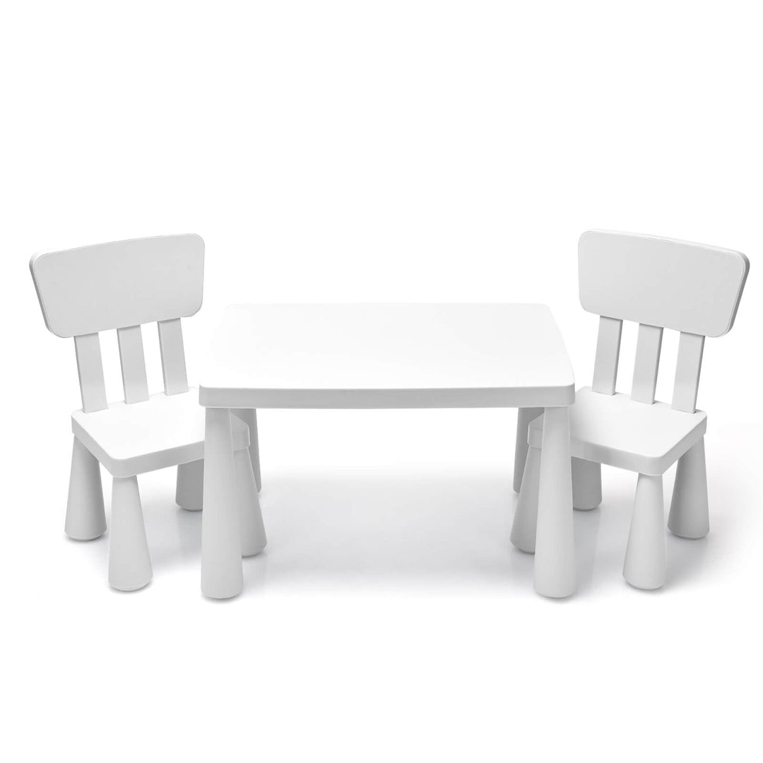 Outdoor Wooden Kids Picnic Table with Removable Umbrella and Cushions