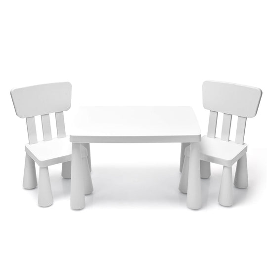 Outdoor Wooden Kids Picnic Table with Removable Umbrella and Cushions