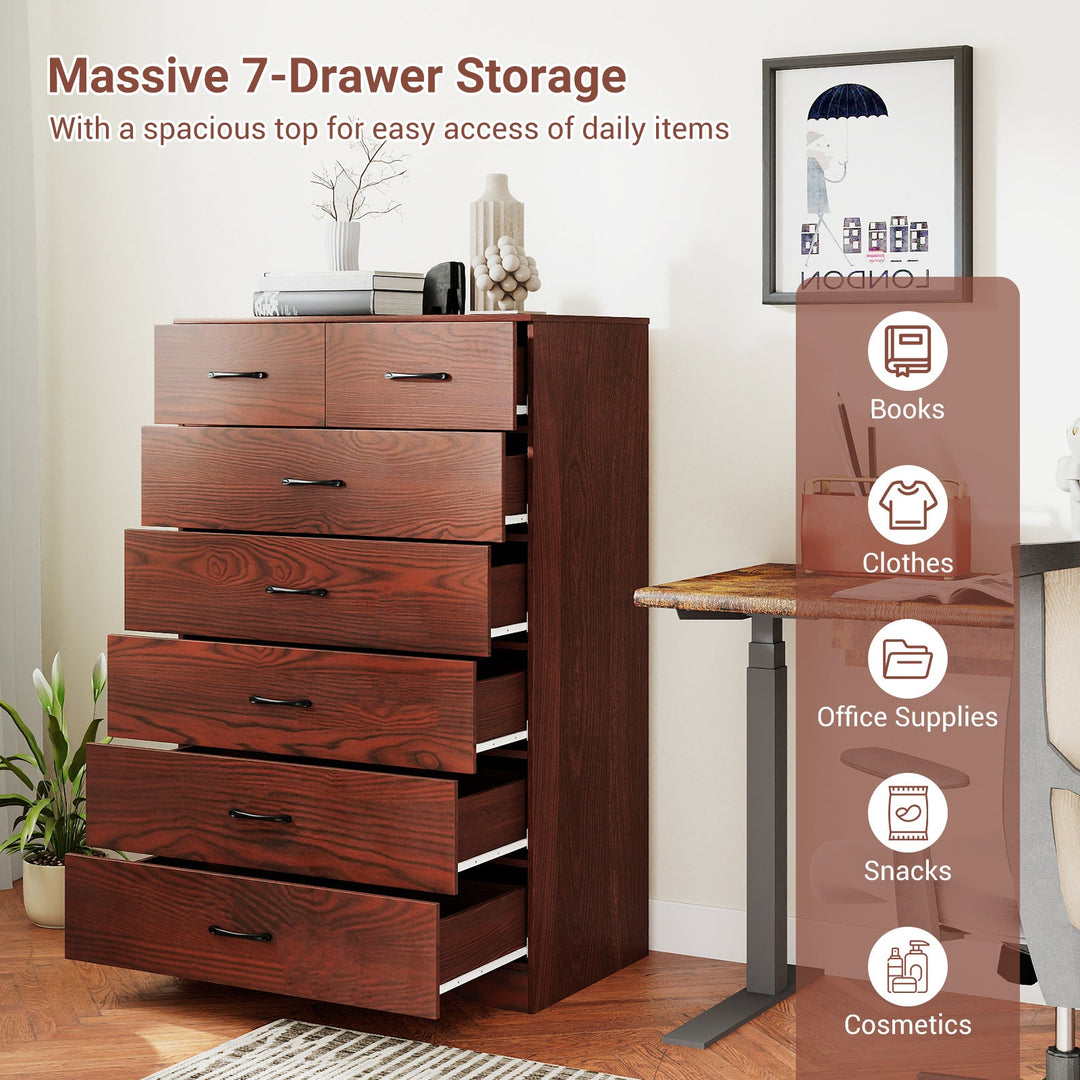Wooden Chest of Drawers with Anti