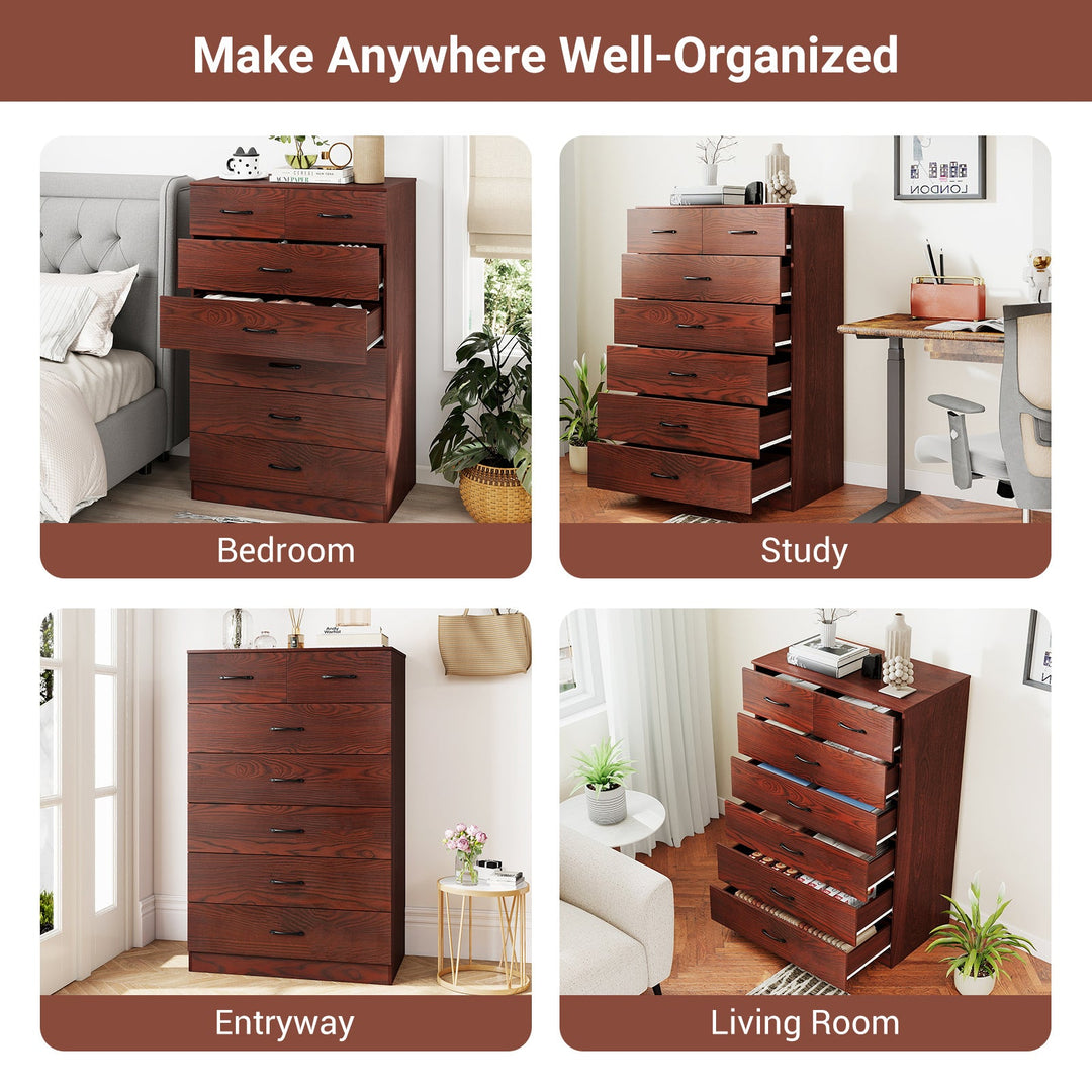 Wooden Chest of Drawers with Anti