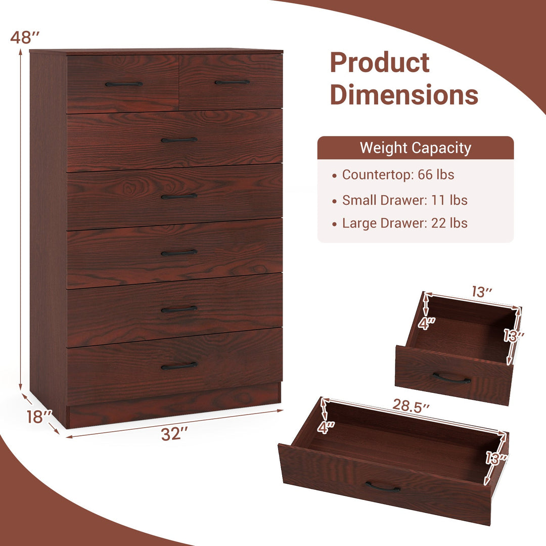 Wooden Chest of Drawers with Anti