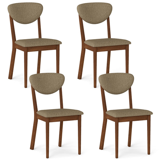 Dining Chairs Set of 4 with Padded Seats and Backrest