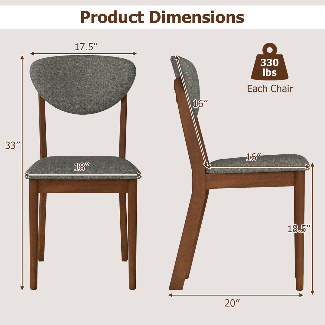 Dining Chairs Set of 4 with Padded Seats and Backrest
